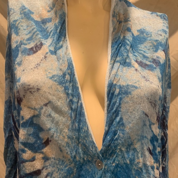 Nic + Zoe linen blend cardigan light sweater - Picture 3 of 4